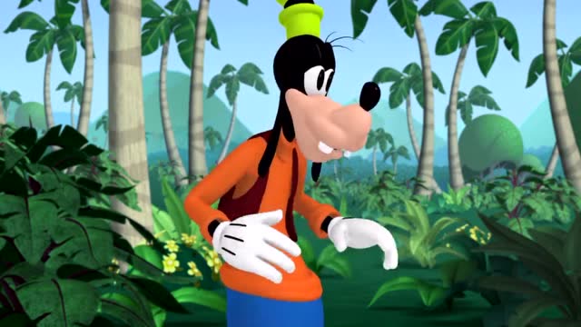 米奇妙妙屋:高飞送给了美丽的丛林女郎一束鲜花和一张贺卡