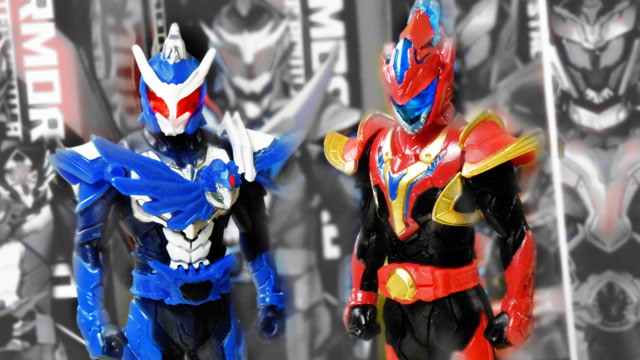 迷你小玩偶 铠甲勇士猎铠马&鹰帅 玩偶 玩家角度