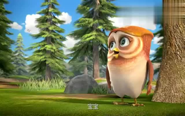 熊出没:小鸟宝宝被熊大抓住,鸟妈妈急坏了