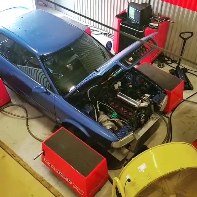 1000 whp奥迪s2马力机功率测试