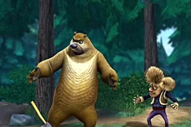 熊出没:熊二被斧子砸脚了