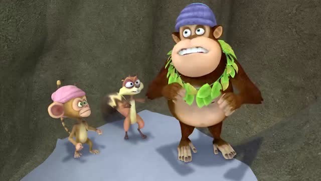 熊出没之冬日乐翻天:光头强使诈,吉吉和蹦蹦掉入陷阱