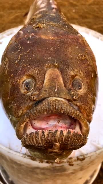 大哥赶海抓到花姑娘鱼,这嘴唇儿都干了,好有意思啊