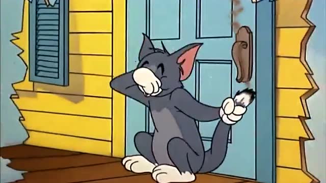 猫和老鼠:吃个鱼容易吗汤姆都被炸上天了