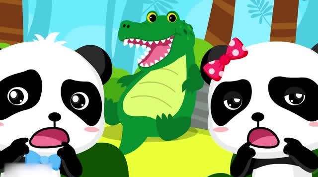 少儿益智动画宝宝巴士:鳄鱼和燕千鸟