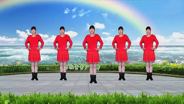 河北青青广场舞《大眼睛》16步