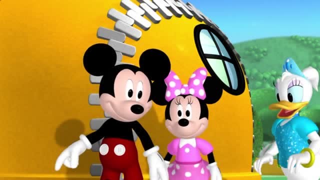 米奇妙妙屋:米老鼠的提议很不错,带着米妮黛西坐卡通车