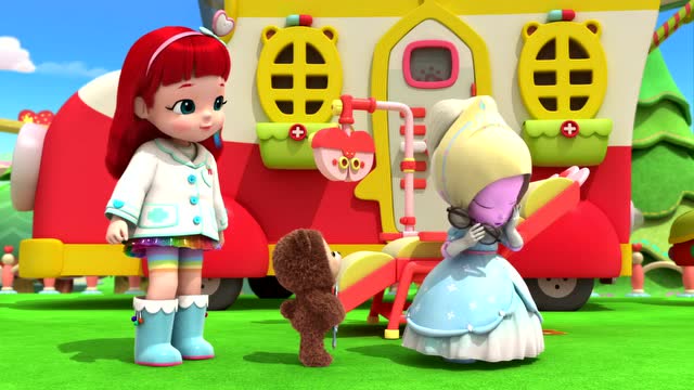 《彩虹宝宝》公主不用担心紫色的皮肤了,快照照镜子吧!