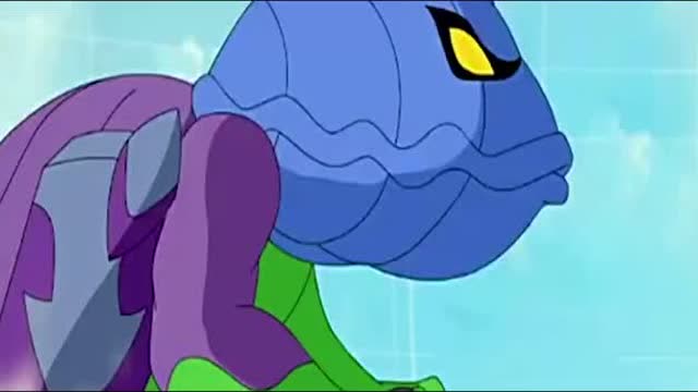 《晶码战士》铁扇贝扇兽发怒