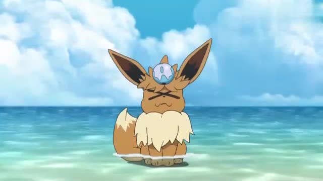 这么喜欢水的伊布,将来肯定能进化成水伊布