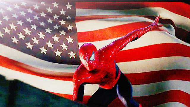 蜘蛛侠一出场就像天皇巨星,掌声尖叫声不断,不愧是漫威第一人气王