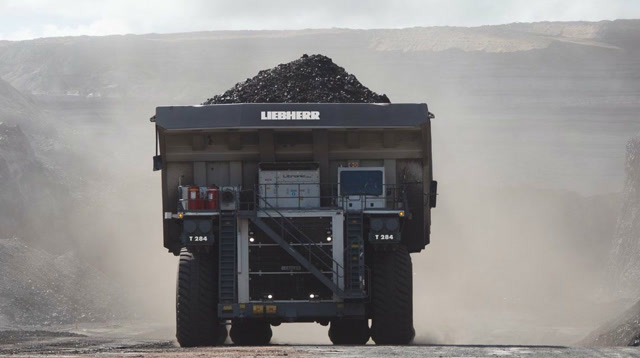 利勃海尔最新款矿用自卸卡车t284!