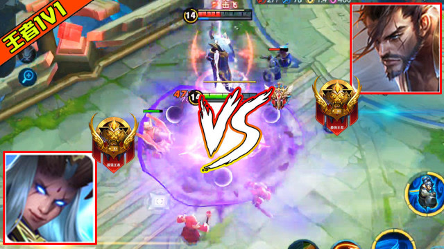 王者荣耀 王者1v1:王者宫本灵性操作秀翻东皇!小样还是太年轻