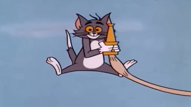 汤姆猫的尾巴被火给烧了,也是惨啊