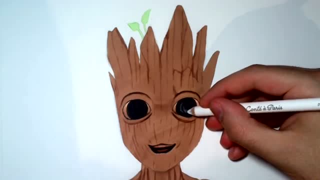 银河护卫队的树人绘画步骤,这肱二头肌也是醉了