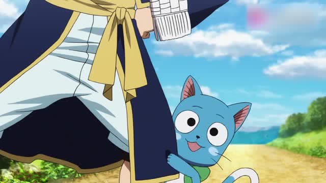 妖精的尾巴:哈比被一只小狗给吓哭了