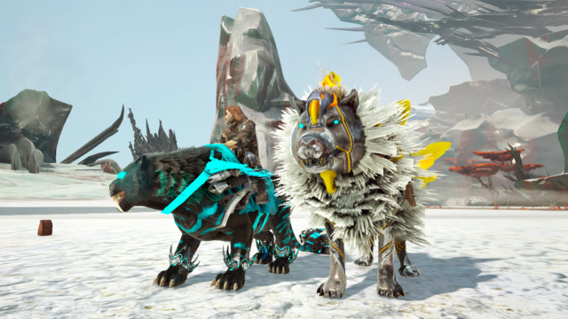 方舟生存进化洪荒1500级剑齿虎vs1500级藏獒老虎和狗谁厉害