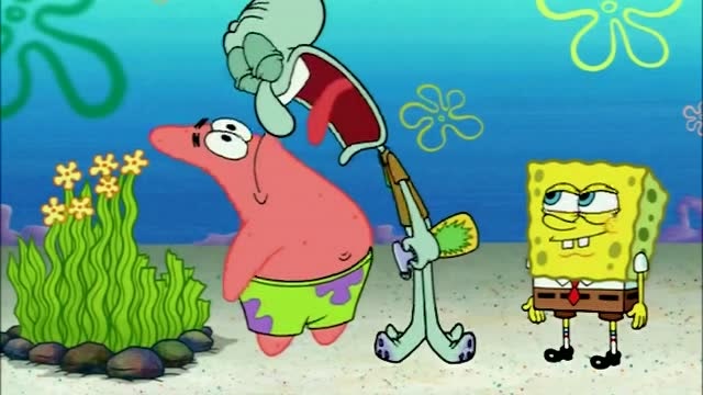 海绵宝宝:章鱼哥的海草好不容易恢复了,却被派大星一口吃掉了