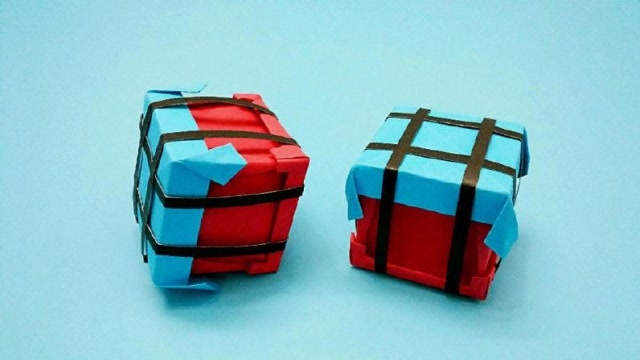 生活小技巧:想要吃鸡空投箱吗?手工纸就能做出来,好玩相似度高