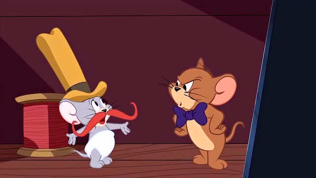 猫和老鼠2:杰瑞跟小侄子精心打扮要照一张照片