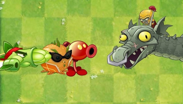 植物大战僵尸2:自由的植物对滚筒僵尸