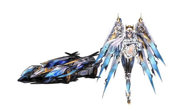 qq飞车首辆人型女神t2纪元女神