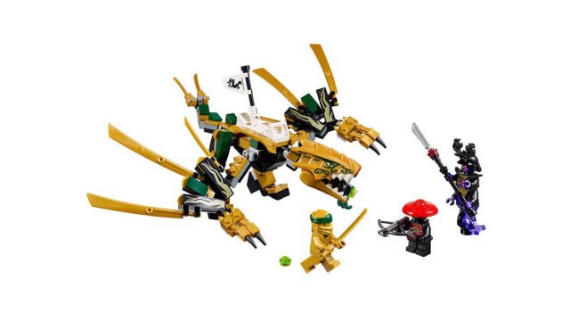 乐高幻影忍者系列 70666黄金飞龙套装速拼