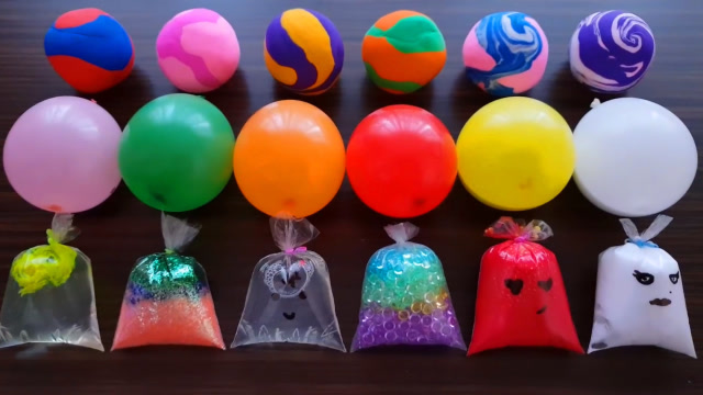 彩虹黏土球 气球饰品 袋装炫彩水晶泥,创意无硼砂史莱姆,效果超棒