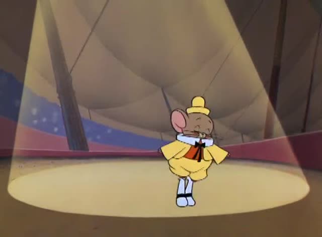 杰瑞变身马戏明星,还与大象一起表演,竟然如鱼得水!