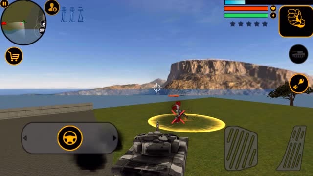 飞天超能英雄:被机器人追击,驾驶坦克把它推进水中,结果真凉了