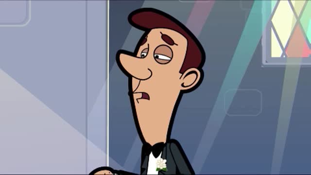 憨豆先生豆豆哥骑自行车,最后把新娘送到婚礼现场了