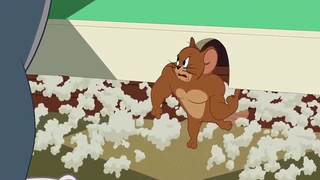 《猫和老鼠》杰瑞变成肌肉男大力士,汤姆受刺激,开始艰苦训练!