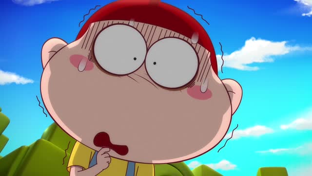 《搞笑阿u》大怪物原来是老妈,阿u你连老妈都不认得了吗?