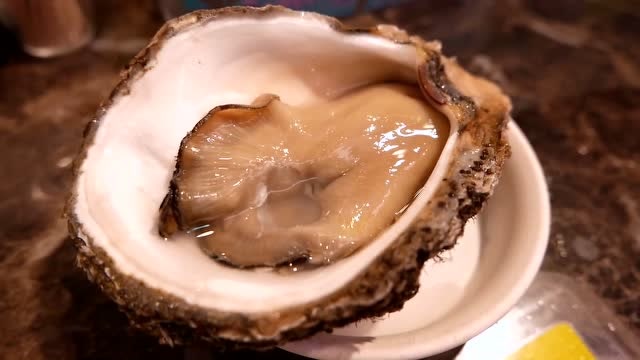 日本街头美食 巨型日本生蚝!