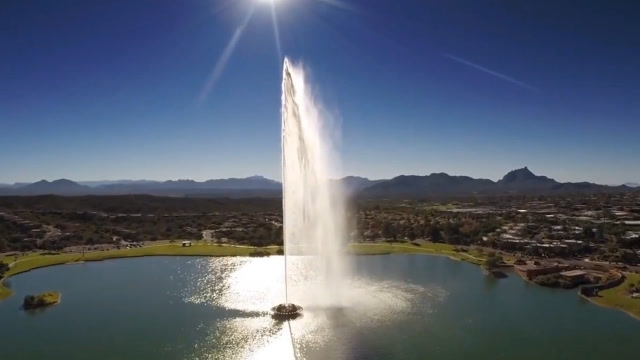 只因为国王喜欢大海,所以建了这座世界上最高的喷泉,太美了!