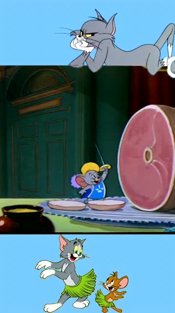 猫和老鼠,泰菲就是个小吃货,见到吃的就走不动道了!