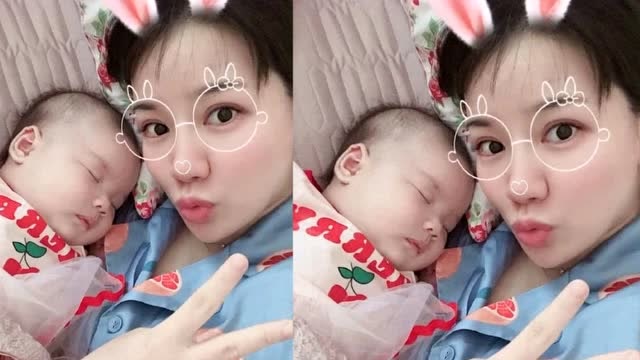 央视主持人红果果晒女儿熟睡照,2个月大小橘子模样好萌更像爸爸