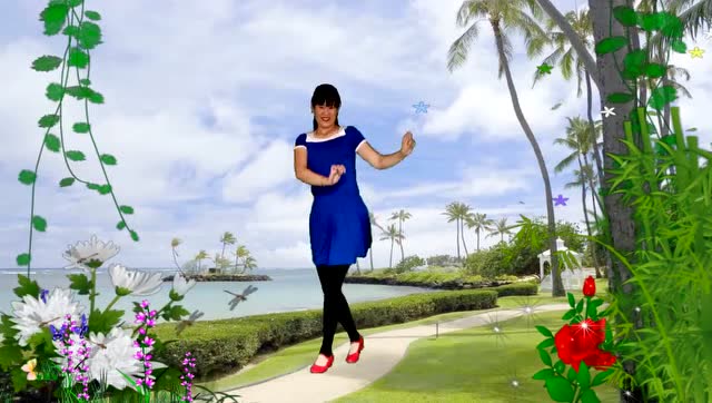 红儿最新广场舞水兵舞《红马鞍》歌曲好听动感 演示制作红儿 编舞云裳