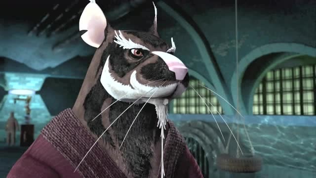 忍者神龟 师父发现这几只小龟有点过度自信,警告他们要小心行事