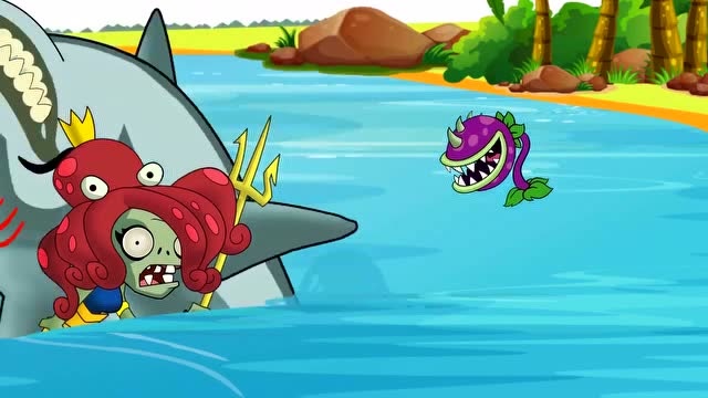 僵尸鲨鱼怎么画游戏图片