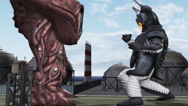 杰顿怪兽闯关对战佐菲奥特曼,眼q