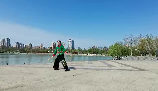 gnsh396 花式-个人 河南省焦作市柔力球协会 陈秀菊 《大美中国一昆山