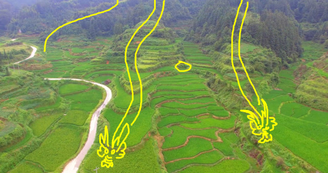 两条巨龙同时下山,龙真穴真,这才少见的风水宝地