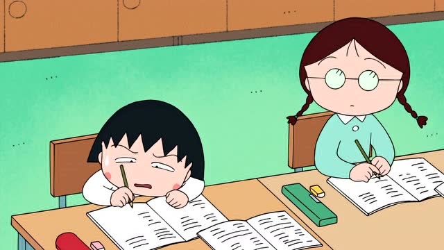 樱桃小丸子:上自习课的时候,小丸子突然闹肚子,全班都听到,好尴尬