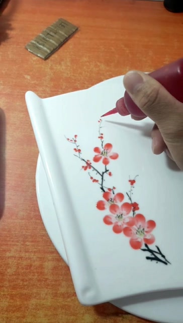 果酱画最简单的,小梅花.