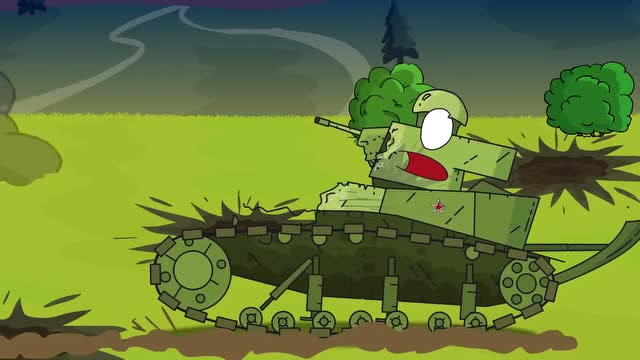 坦克世界搞笑动画:利维坦vs巨鼠vs绿色坦克之战