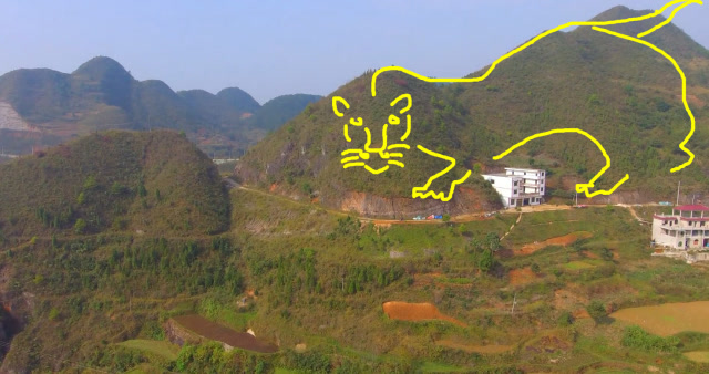 房子处在虎形山虎虎生威生龙活虎的风水宝地