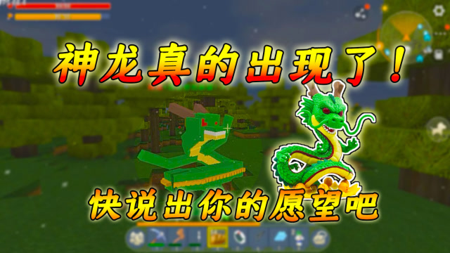 迷你世界龙珠第一次召唤出神龙能实现愿望你会许什么愿望呢