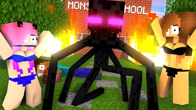 mc动画:怪物学校《末影人变异》,怎么让末影人变回原来的样子?