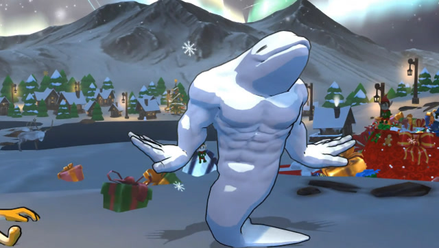 动物格斗:白鲸宝宝一改萌萌哒形象 变身肌肉男